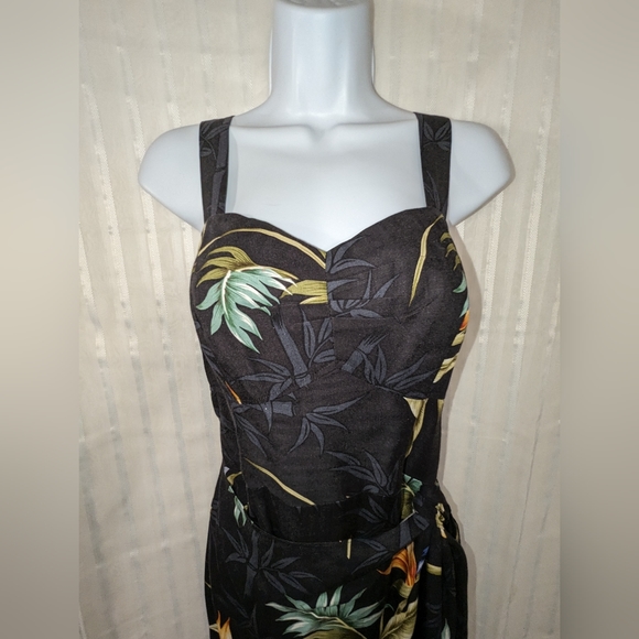 PARADISE FOUND Dress Honolulu Hawaii Vintage 100% Rayon sz Small - Picture 4 of 14